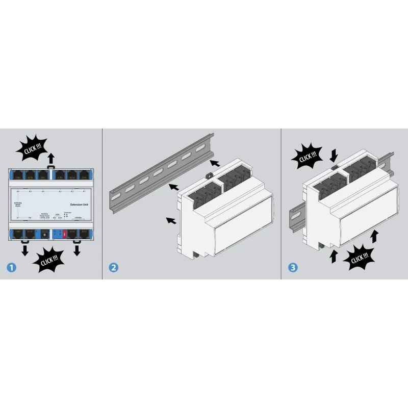 VT408D DIN rail sensor extension unit