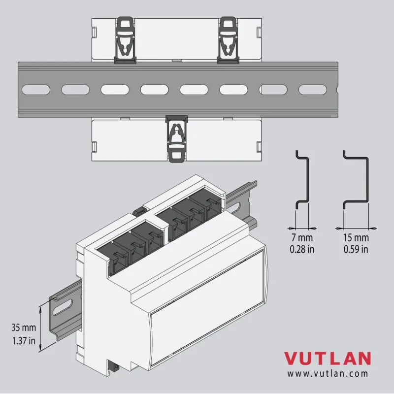 VT408D DIN rail sensor extension unit