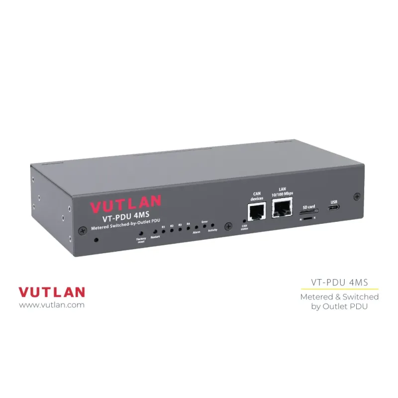 VT-PDU 4MS Switched & Metered-by-outlet PDU