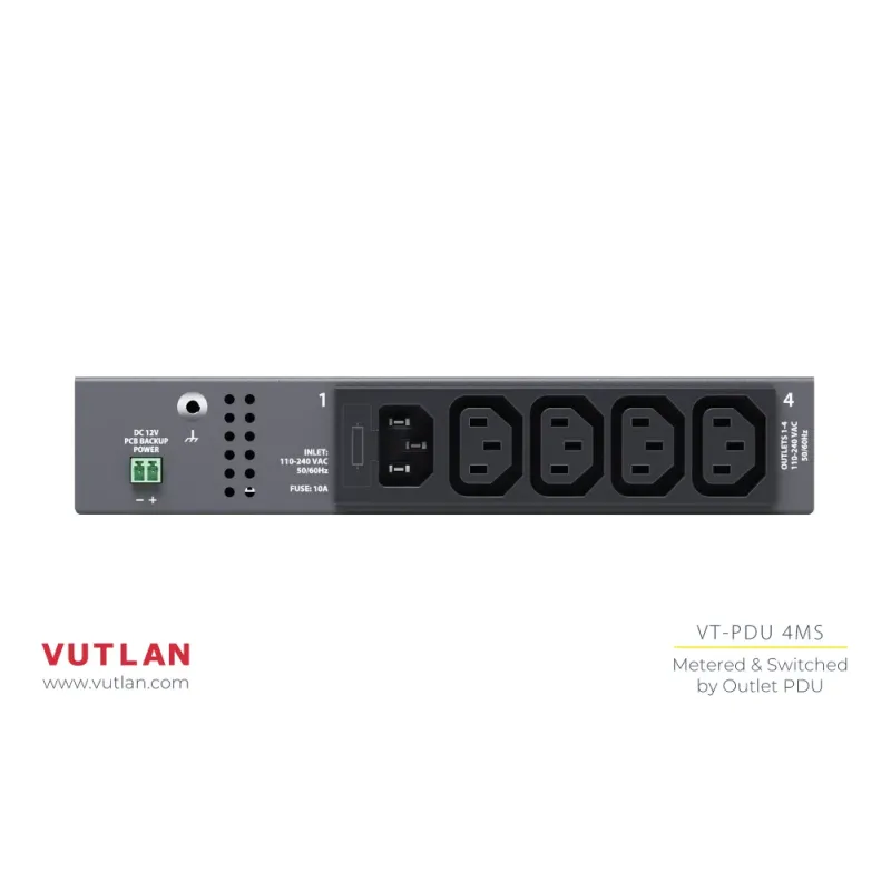 VT-PDU 4MS Switched & Metered-by-outlet PDU