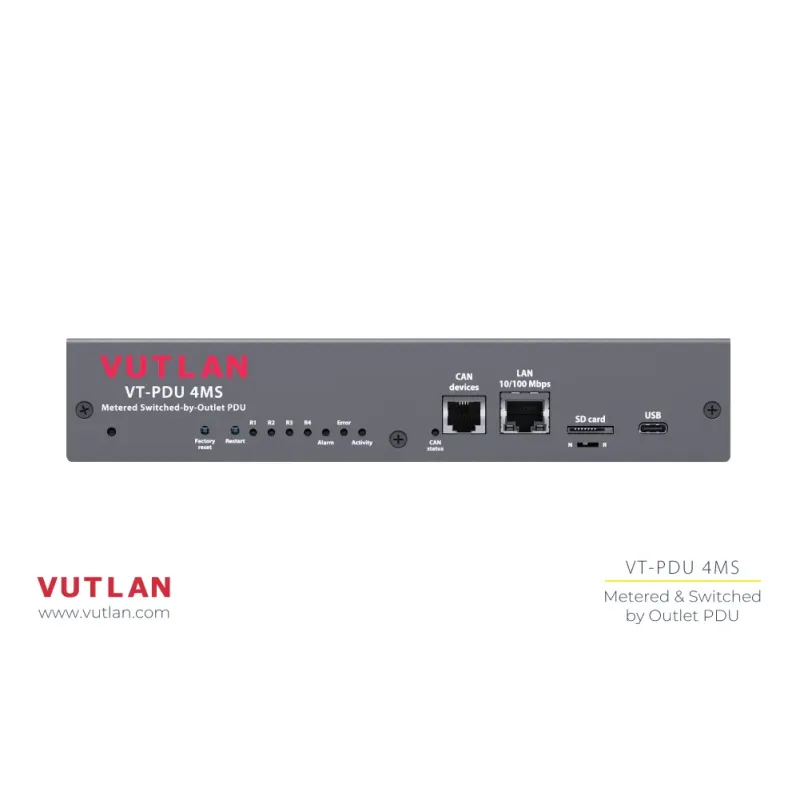 VT-PDU 4MS Switched & Metered-by-outlet PDU