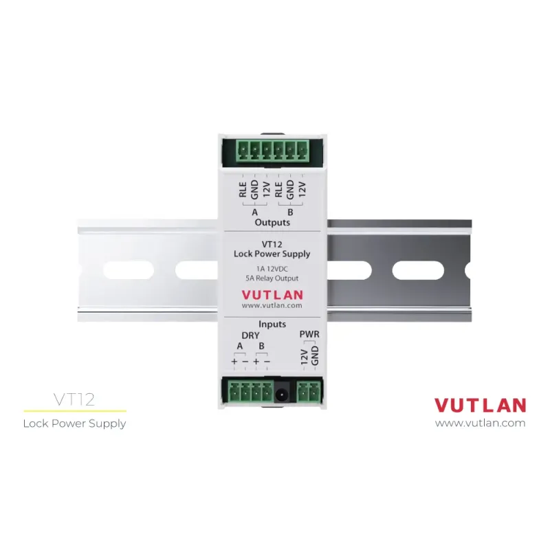VT12 Relay Module, power supply controlled using dry contacts
