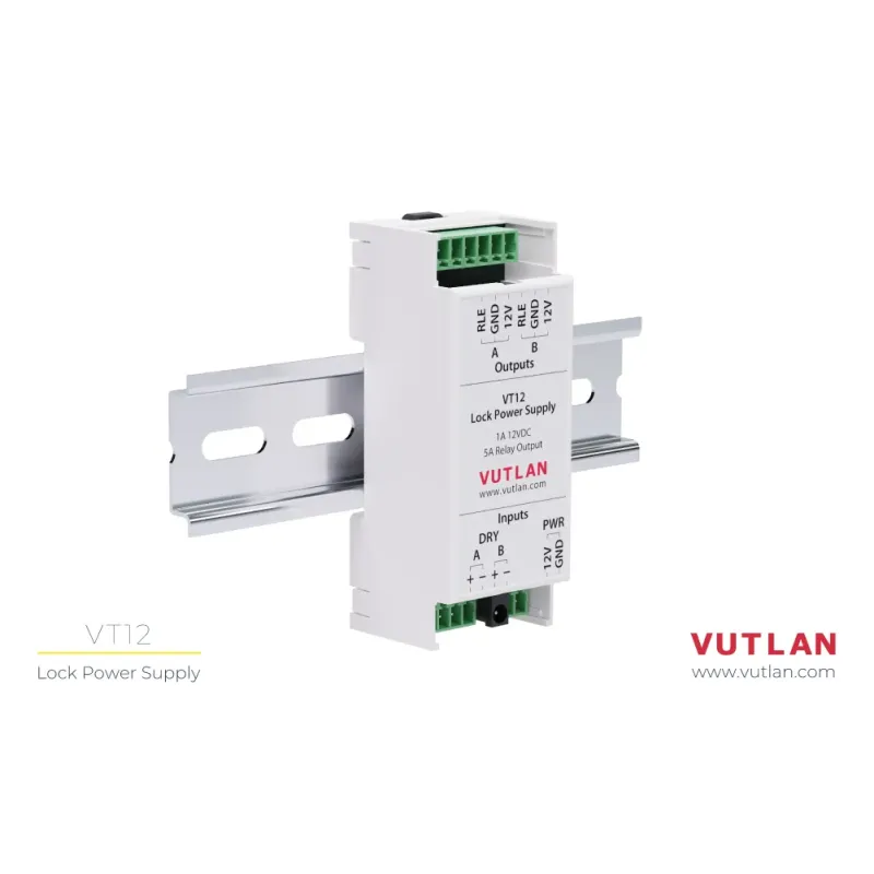 VT12 Relay Module, power supply controlled using dry contacts