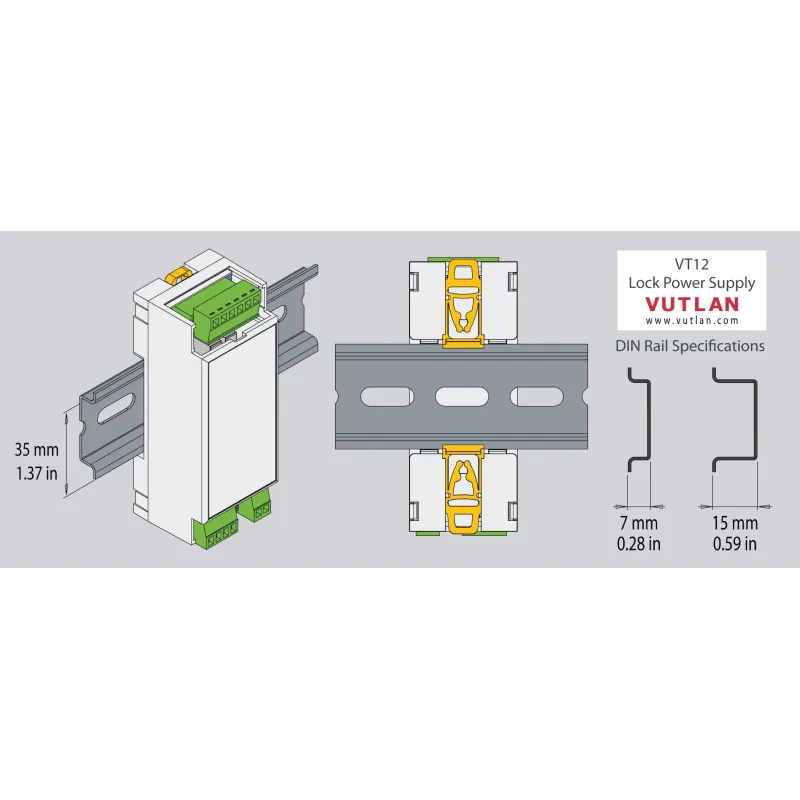 VT12 Relay Module, power supply controlled using dry contacts