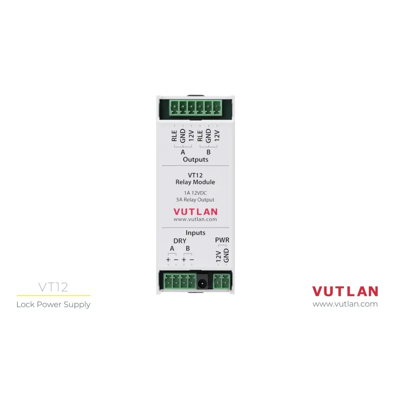 VT12 Relay Module, power supply controlled using dry contacts
