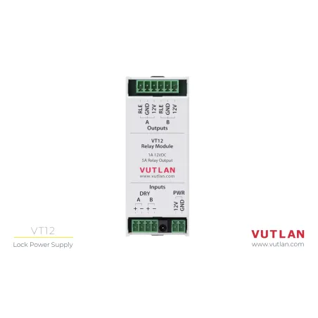 VT12 Relay Module, power supply controlled using dry contacts