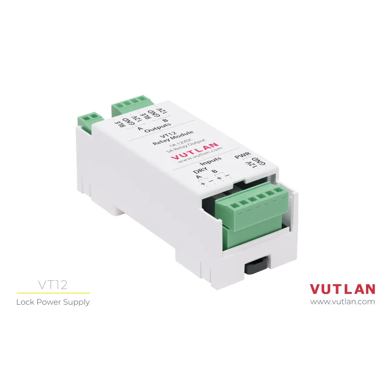 VT12 Relay Module, power supply controlled using dry contacts
