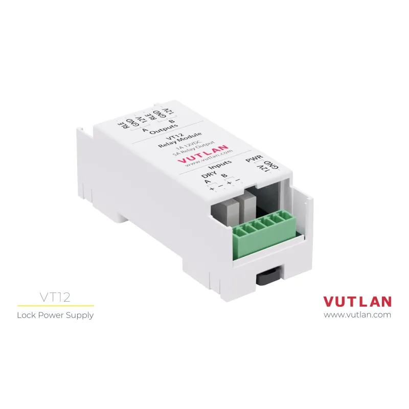 VT12 Relay Module, power supply controlled using dry contacts