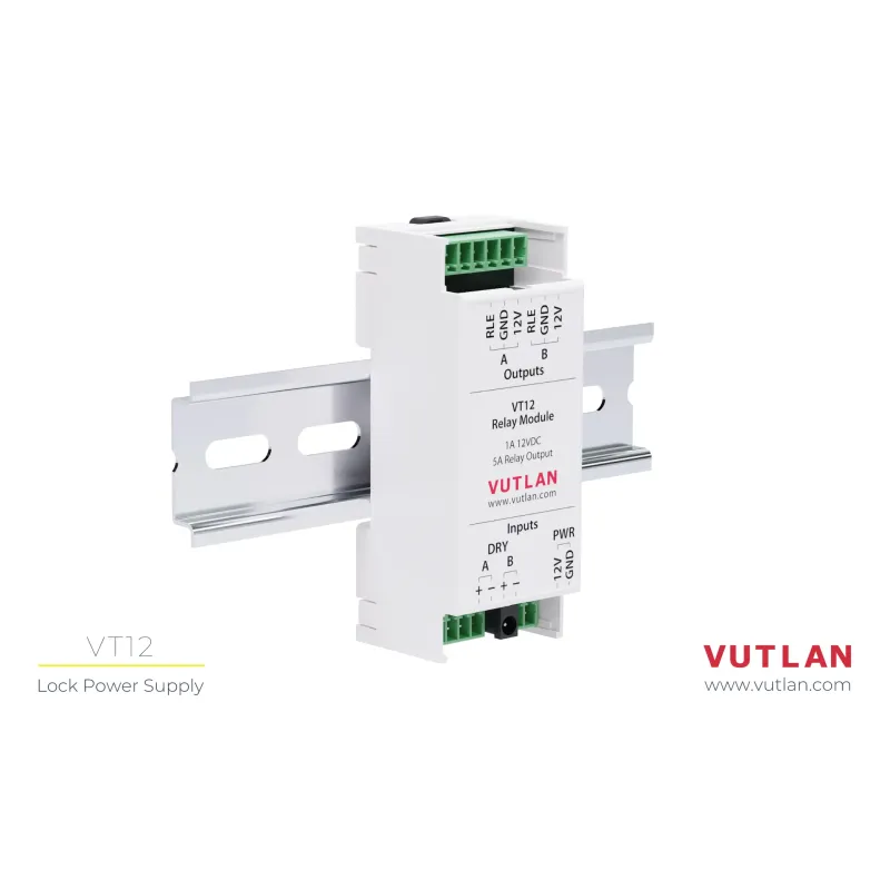 VT12 Relay Module, power supply controlled using dry contacts