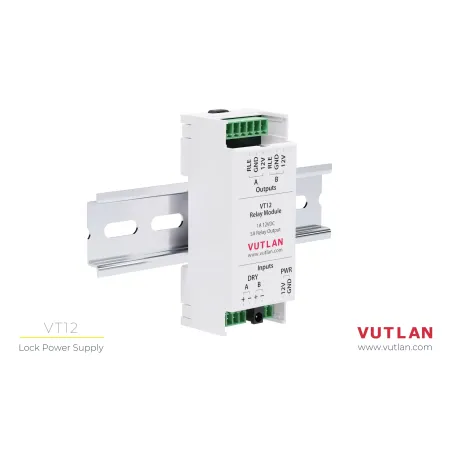 VT12 Relay Module, power supply controlled using dry contacts