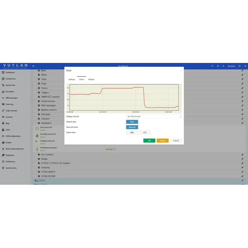 VT580 | Dust particles sensor