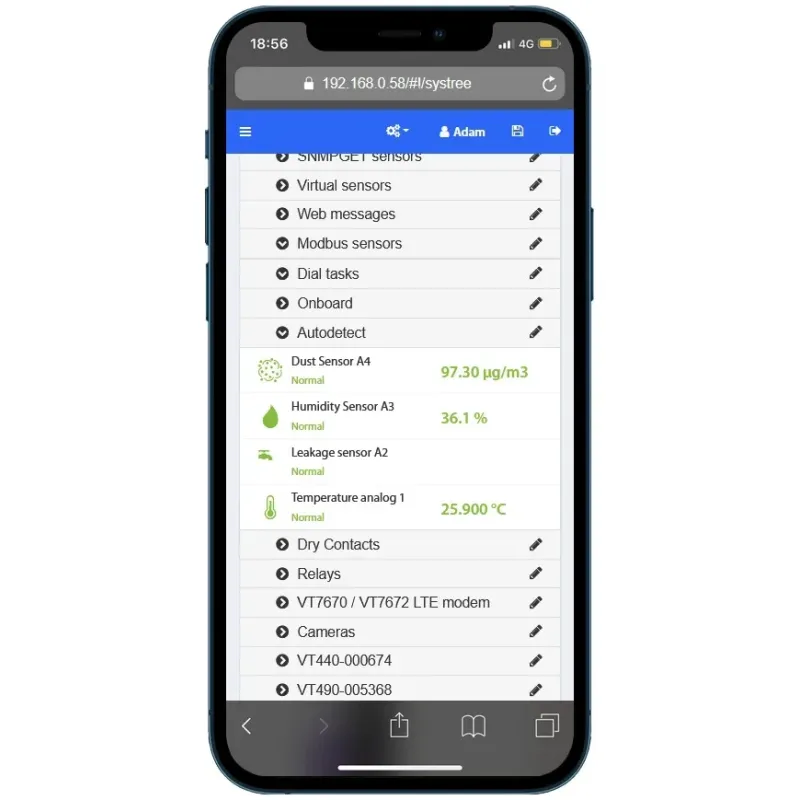 VT580 | Dust particles sensor