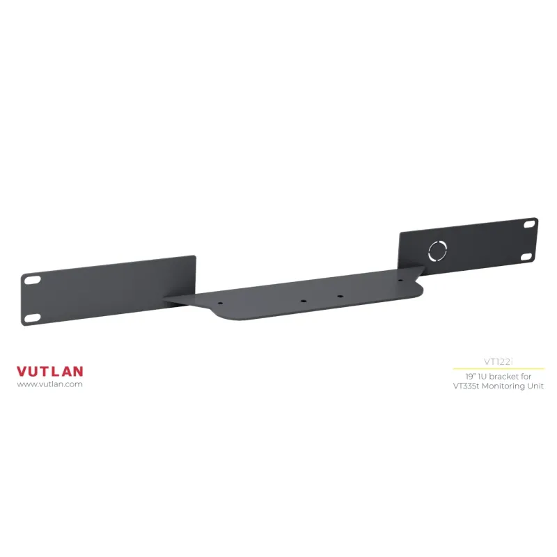 Simple 19" 1U rack panel for VT335i or VT335t monitoring unit