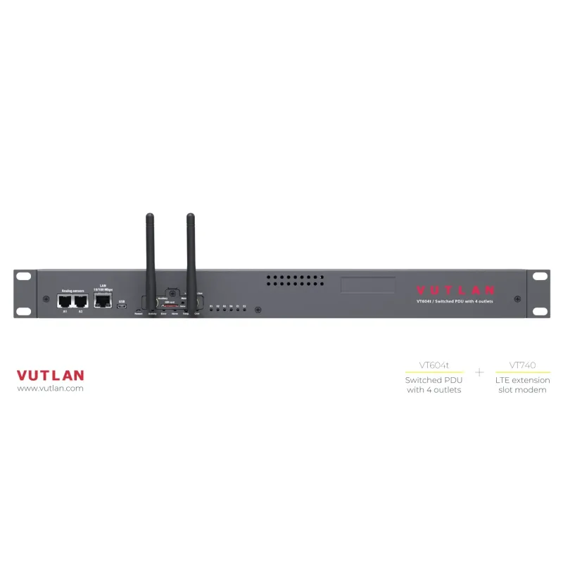 VT604 Switched PDU with 4 outlets