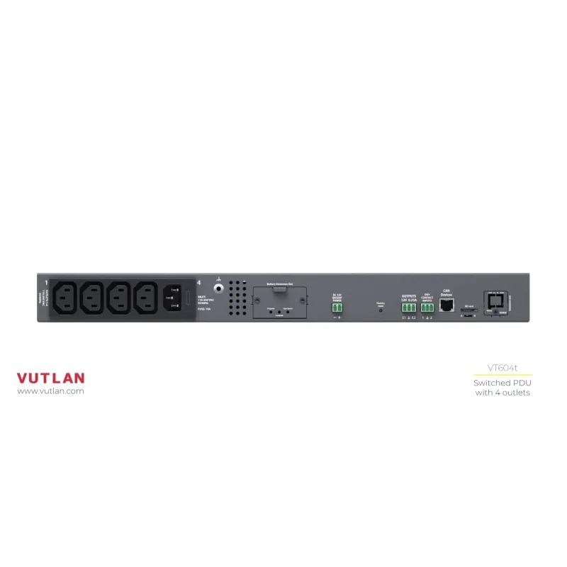 VT604 Switched PDU with 4 outlets